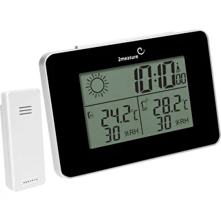 Weather station RCC – electronic, wireless, backlit, sensor, black