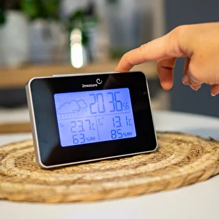 Weather station RCC – electronic, wireless, backlit, sensor, black – photo 14