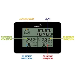 Weather station RCC – electronic, wireless, backlit, sensor, black – photo 10