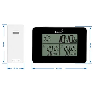 Weather station RCC – electronic, wireless, backlit, sensor, black – photo 12