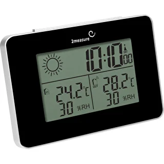 Weather station RCC – electronic, wireless, backlit, sensor, black – photo 3