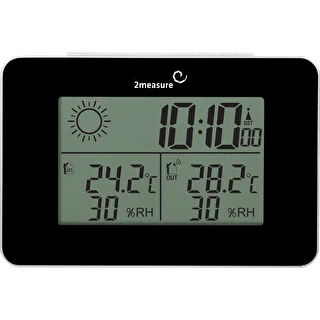 Weather station RCC – electronic, wireless, backlit, sensor, black – photo 2