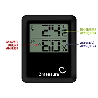 Weather station – electronic, wireless, black – photo 4
