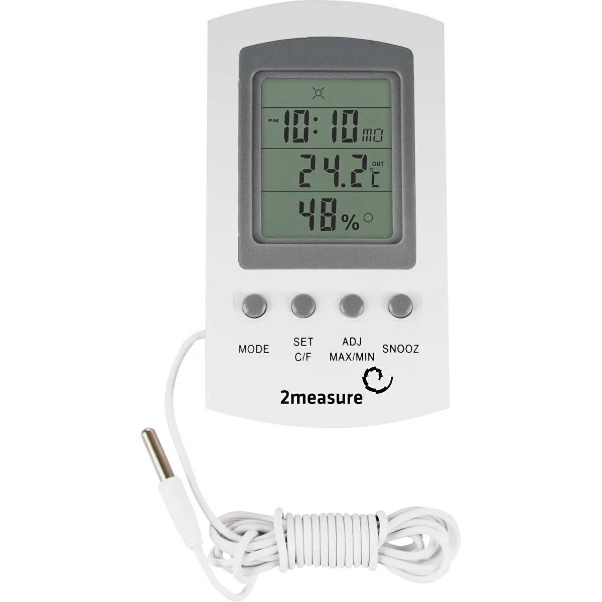 Weather station – electronic, probe, white