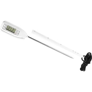 Electronic cooking thermometer (-50°C to +300°C) with case, white