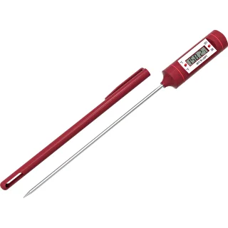 Electronic Kitchen Thermometer, LCD (-20°C to +250°C), Red