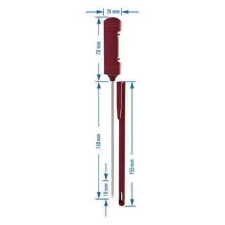 Electronic Kitchen Thermometer, LCD (-20°C to +250°C), Red – photo 5