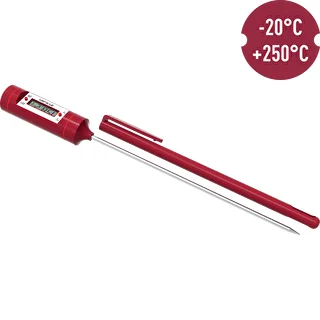 Electronic Kitchen Thermometer, LCD (-20°C to +250°C), Red – photo 3