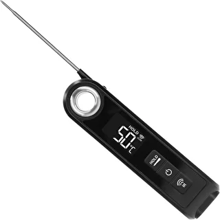 Infrared cooking thermometer, compact, with foldable probe – photo 3