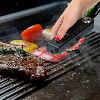 Infrared cooking thermometer, compact, with foldable probe – photo 14