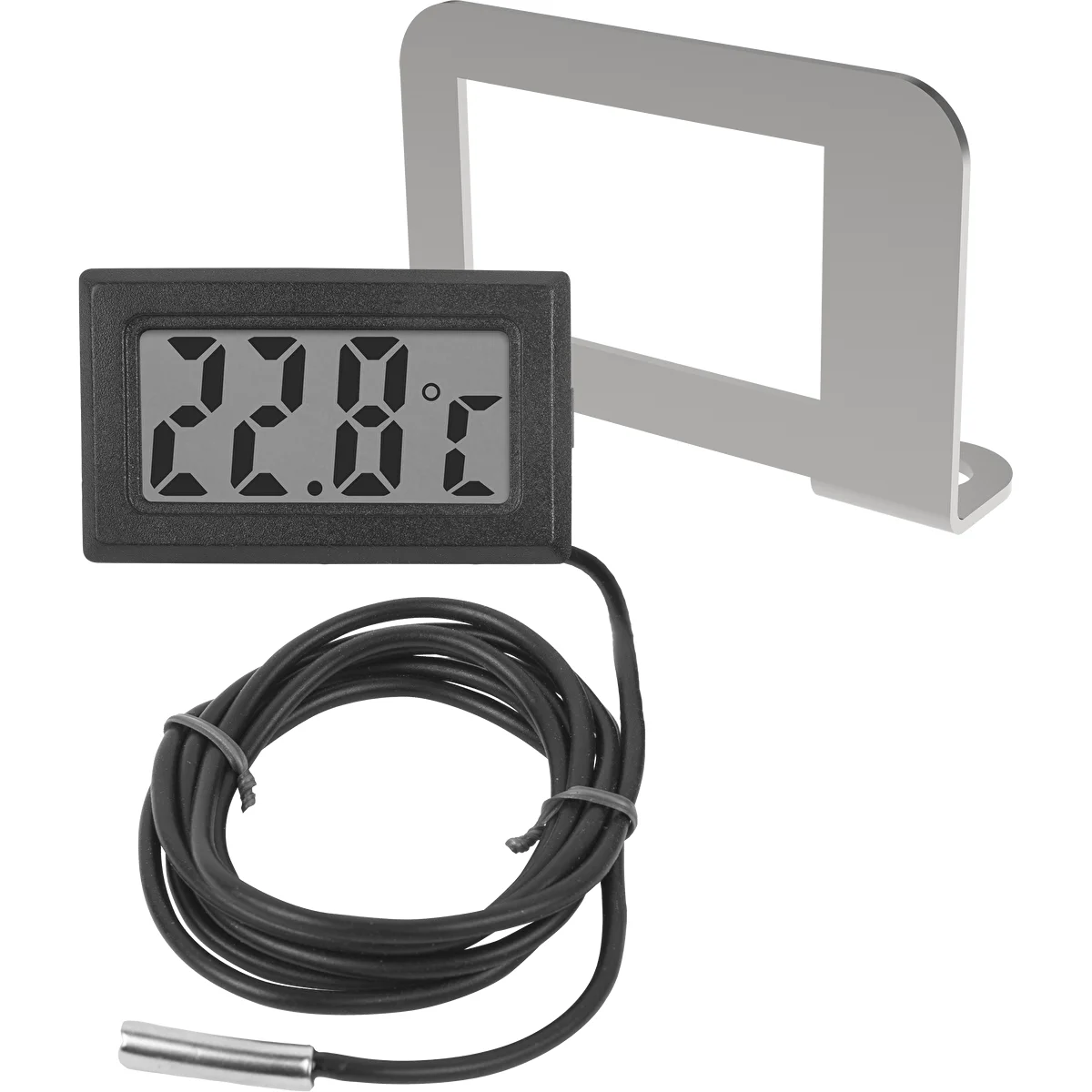 Electronic thermometer in a frame - for distillation (-50°C to +110°C)