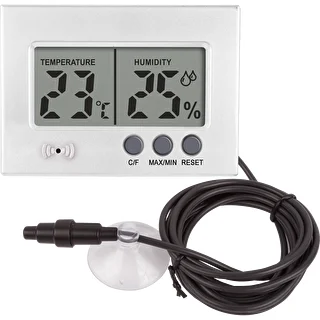 Electronic Thermometer & Hygrometer for Terrariums (0°C to +50°C), 5 cm