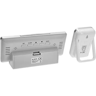 Weather station RCC, DCF – electronic, wireless, backlit, sensor, white – photo 4