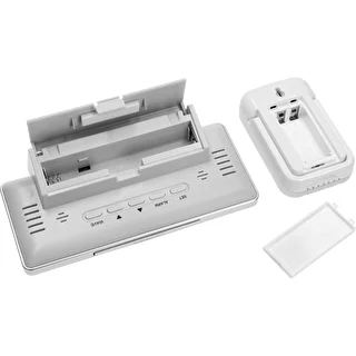 Weather station RCC, DCF – electronic, wireless, backlit, sensor, white – photo 5