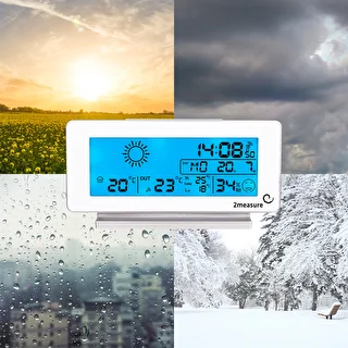 Weather station RCC, DCF – electronic, wireless, backlit, sensor, white – photo 17