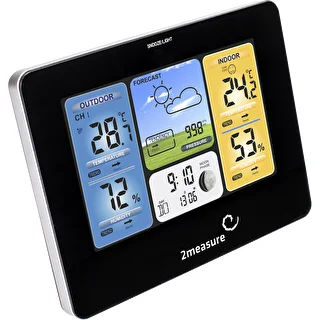 Weather station RCC – Electronic, wireless, backlit, sensor, black – photo 6