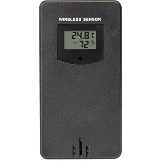 Weather station RCC – Electronic, wireless, backlit, sensor, black – photo 5