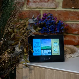 Weather station RCC – Electronic, wireless, backlit, sensor, black – photo 12
