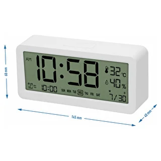 Soens electronic weather station - white, with clock and calendar – photo 6