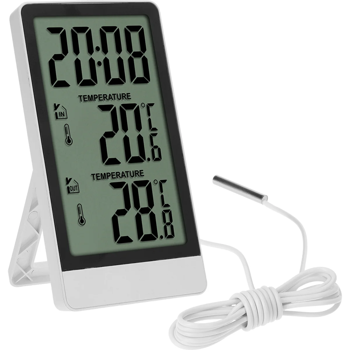 Soens electronic thermometer – with probe, white