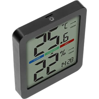 Indoor electronic thermometer, black – photo 4