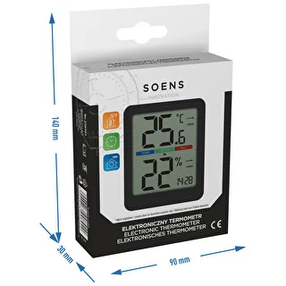 Indoor electronic thermometer, black – photo 10