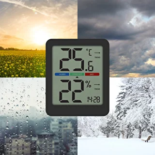 Indoor electronic thermometer, black – photo 11