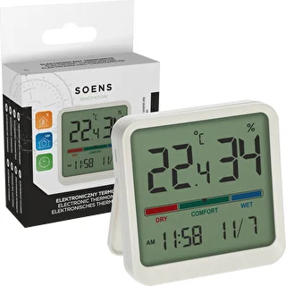 Indoor electronic thermometer, white – photo 6