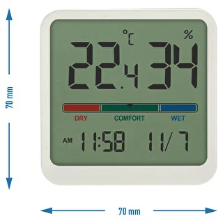Indoor electronic thermometer, white – photo 9