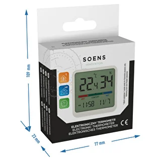 Indoor electronic thermometer, white – photo 10