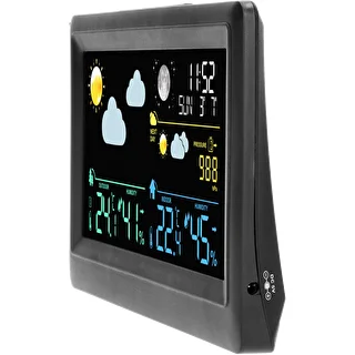 Electronic weather station - wireless, with sensor, black – photo 4