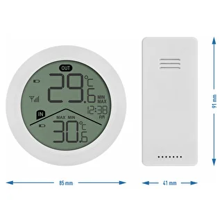 Soens Electronic Thermometer – round white with external sensor – photo 5