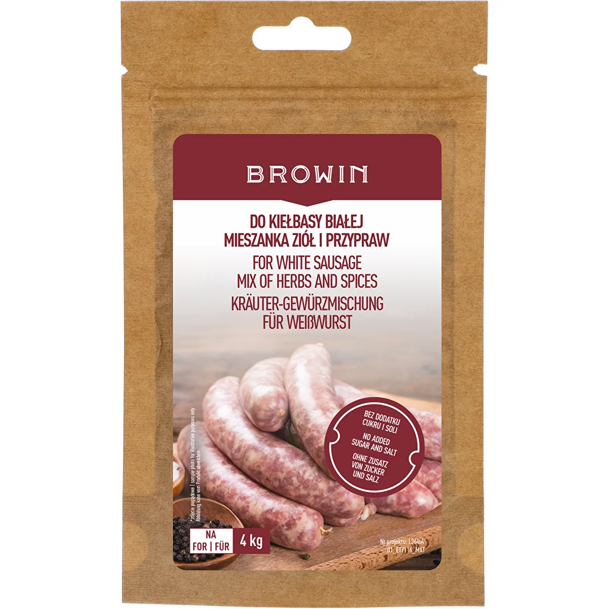 For white sausage - blend of herbs and spices