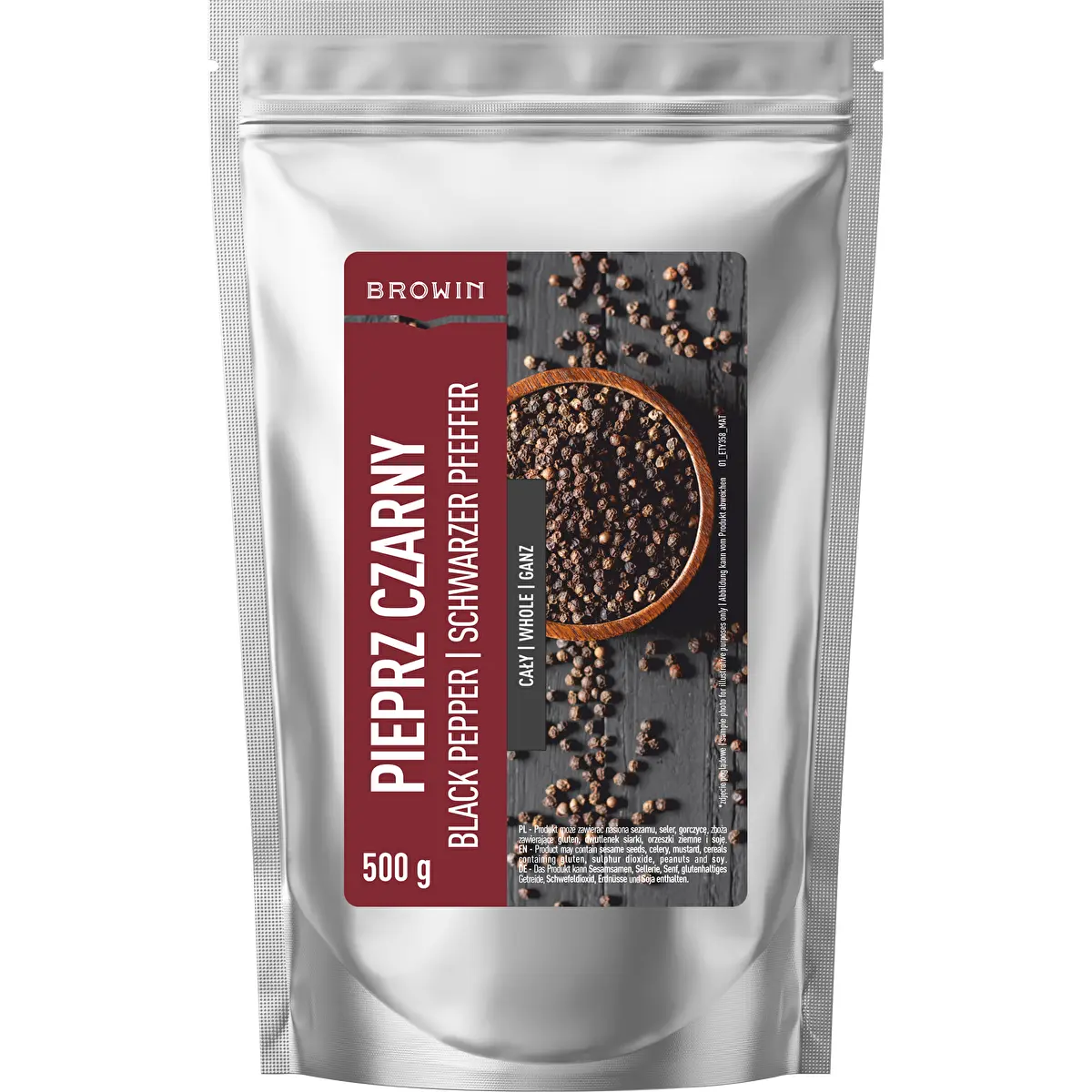 Whole Black Peppercorns, 500 g