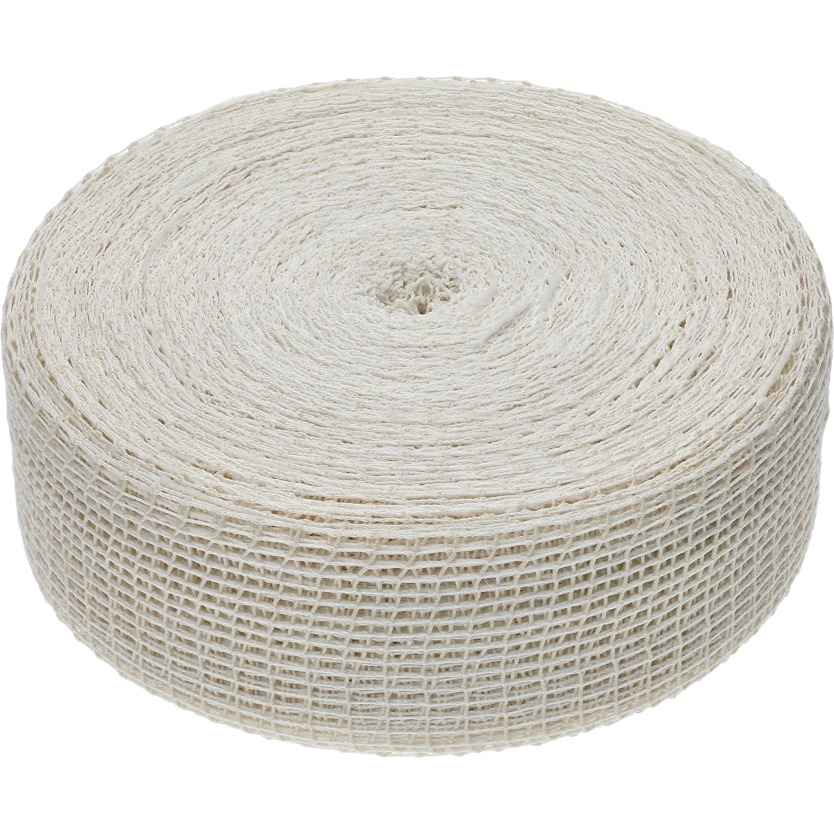 White netting with dimensions of 12.5 cm x 502 m, thermal resistance of up to 220°C