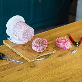 Meat netting (125°C) 22cm, red string - 4m – photo 4