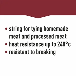 White cotton twine for meat tying (240°C) 55 m – photo 11