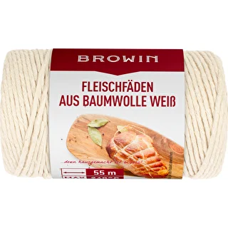 White cotton butcher's twine (240°C) 55 m – photo 2