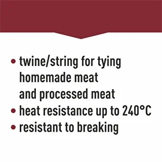 White cotton twine / string for meat tying  (240°C) 145 m – photo 8