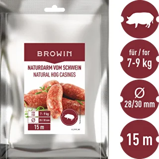 Natural hog casings 28/30 mm, 15m – photo 3