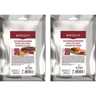 28/30 mm pork casings and 18/20 mutton casings - a set