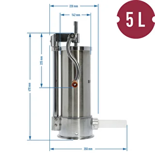 Vertical Sausage Stuffer 5 kg – photo 10