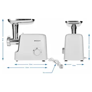 Meat Grinder with Shredder, Food Mill and Sausage Stuffer, 1500 W – photo 9