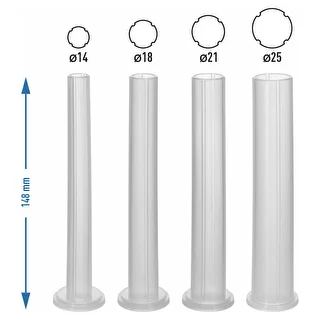 Replacement funnels for Browin sausage stuffers, 34 mm mounting collar, set of 4 – photo 4