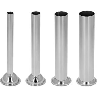 Set of stainless steel funnels for Browin vertical sausage stuffers, 3, 5, 7 L, 4 pcs – photo 1