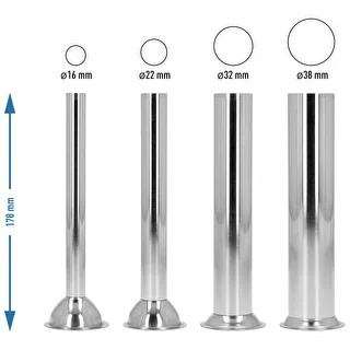 Set of stainless steel funnels for Browin vertical sausage stuffers, 3, 5, 7 L, 4 pcs – photo 4