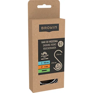 Smoking Hooks - S-shaped, sharpened, 4 mm x 100 mm, Pack of 5 – photo 5