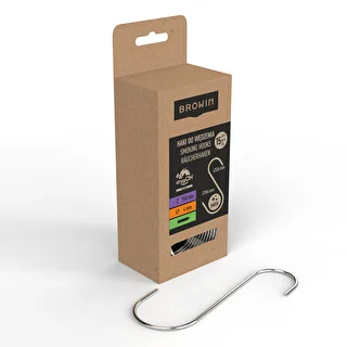 S-shaped smoking hooks, sharpened, 4 mm x 150 mm, 15 pcs. – photo 2