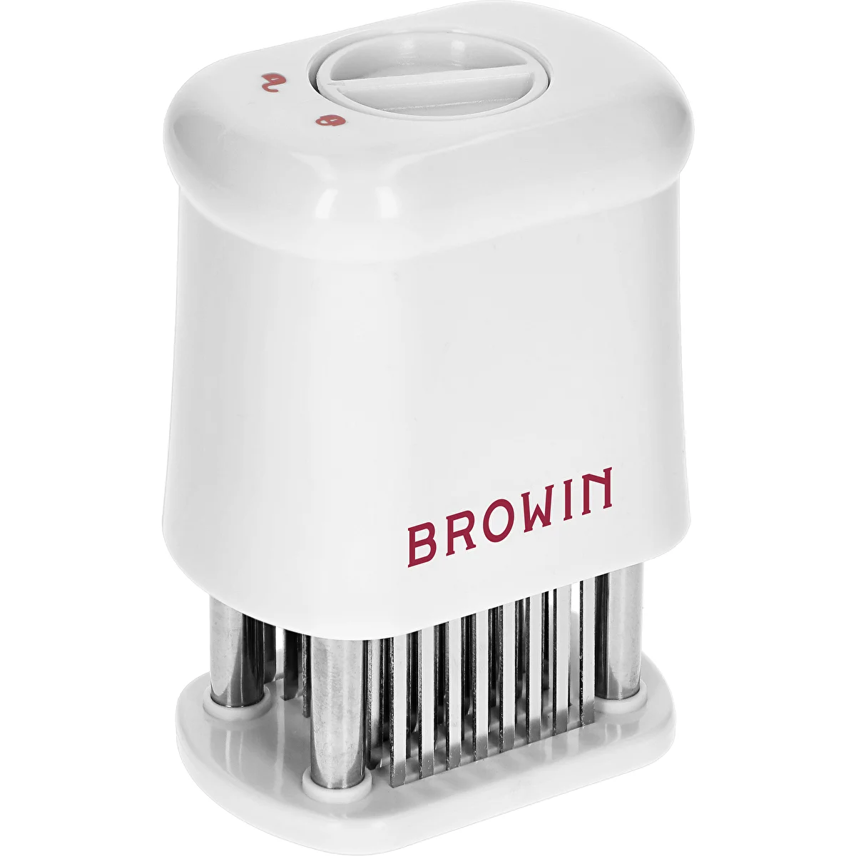 Meat tenderizer with safety block