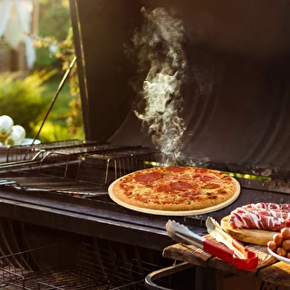 Pizza stone, made of cordierite, round, 33 cm – photo 16